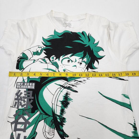 My Hero Academia Funimation Men's White Green Black Black T-Shirt Japan Size M - Picture 8 of 9
